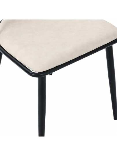 Pu Seat Cushion Rattan Chair, Beige, Black, Restaurant, view 8