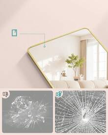 Floor & Full Length Mirrors - Gold - View 2