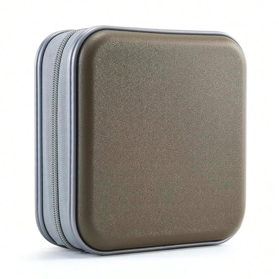 UENTIP CD Case For Car,48 Capacity DVD Case Portable Zipper Holder Large Storage CD Wallet CD Organizer Home Travel (Olive, 48){Inchcolor_nameinch:Incholiveinch} - 橄欖 - 查看 1