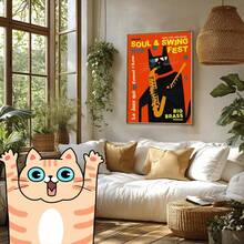 Affiche imprimée du musical Cats, Impression du théâtre Cats, Impression murale du spectacle musical du West End de Londres, Cadeau de Noël pour les fans de théâtre, Version sans cadre 60x40cm - Multicolore - Voir 8