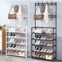 Arara Sapateira Organizadora cabideiro suporte Multiuso Sapato Tenis Roupa Closet Quarto Armários - Multicolorido - Visão 11