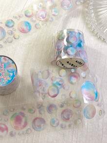 1卷 浮泡PET装饰胶带，适用于剪贴簿、DIY、手账、杂志、相册等。 - 彩色 - 查看 9