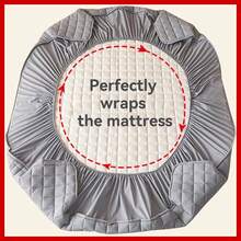 1Pc Waterproof Mattress Protector, Mattress Cover, Suitable For Bedroom/Guest Room/Hotel, Soft, Skin-Friendly, Breathable And Waterproof, Suitable For Machine Wash/Hand Wash, Does Not Include Pillow And Pillow Core - White - View 4