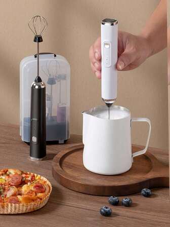 Elektrischer Milchaufschäumer, Handmilchaufschäumer, Milchaufschäumer für Kaffee, Milchaufschäumer für den Heimgebrauch