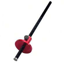 مقياس تحديد العجلة للنجارة، مقياس تحديد من سبيكة الألومنيوم، قياس إمبراطوري ومتري، أداة نجارة دقيقة لقياس المفصل - الأحمر - مشاهدة 12