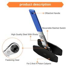 Car Ratchet Brake Piston Single Twin Quad Pistons Install Tool Brake Caliper Wrench Caliper Spreader Tool Press