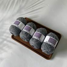 4 Balls 40g Snowflake Color Knitting Yarn [3114], New Autumn/Winter Handmade Knitting Material For Hats, Scarves, Etc., Soft Texture, Non-Shedding, Approx. 40g/Ball, 360m/Ball