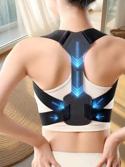 1 st hållningskorrigerande ryggstöd + 1 st sportbandage, osynlig hållningskorrigerande för män och kvinnor