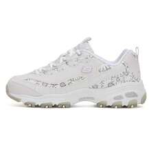 Skechers D'LITES系列女士休闲鞋，时尚系带运动鞋，厚底粗跟运动鞋，熊猫鞋，低帮通勤鞋 150538-LGLV - 炭灰色 - 查看 10