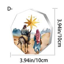 1 Acrylic Nativity Scene Desktop Sign - The Birth Story Of The Angel And The Lamb - Home Chapel Decoration, No Electricity Needed, Suitable For Easter, Birthdays, And Home Use - Ornaments - View 13