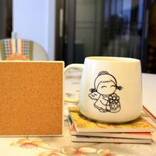 Posavasos cuadrados vintage, cojines para tazas de café con decoraciones de flores y pájaros al estilo chino, aislantes del calor, con alta estética, decoraciones para mesa de comedor, alfombrillas aislantes del calor - Multicolor - Ver 10