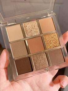3CE 8.5g/0.29oz BUTTER CREAM Multi-Color Eyeshadow Palette, Matte & Shimmer Dual-Tone, Low Fallout, Buildable, Warm-Toned Contour, Oil-Control, Suitable For Sensitive Skin, Smudge-Proof, Multi-Purpose Eyeshadow/Highlighter/Brow Powder, Magnetic Compact, Korean Cosmetics - BUTTER CREAM - View 10
