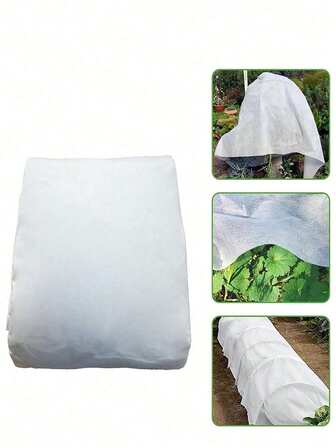 1pc Thickened Plant Frost Blanket, Reusable Plant Frost Protection Cover - Breathable Cold-Resistant Blanket For Garden Vegetables Trees Universal Frost-Proof Plant Cover Cloth - Water-Permeable Insulated Blanket For Flowers Shrubs Potted Plants