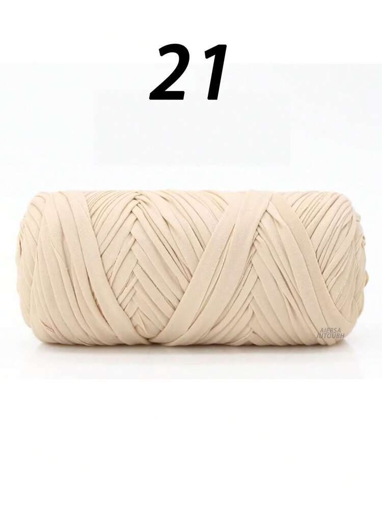 1pc Premium T-Shirt Yarn - 200g/Pc High Elastic Cord Yarn, Soft & Stretchy Polyester Yarn For Vibrant Crochet Projects, Ideal For Home Decoration DIY Crafts Like DIY Weaving, Crochet Projects, Handmade Weaving Bags, Baskets, Blankets, Mats, Shoes, Slippers, Cushions, And Dolls, Multicolor Yarn | Polyester Yarn | Acrylic Yarn | Knitting Accessories | Gift - Multicolor - View 27