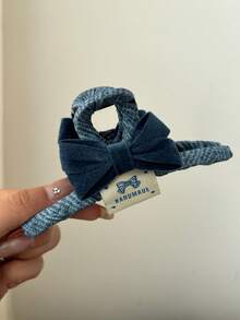 Blue Bow Clip