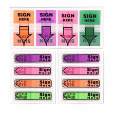 1 bộ nhãn dán "Ký tại đây", nhãn dán mũi tên, cờ "Ký tại đây", nhãn dán tự dính dùng để ký tên lên tài liệu, sổ tay, đồ dùng văn phòng tại nhà và trường học. - Nhiều màu - Xem 8