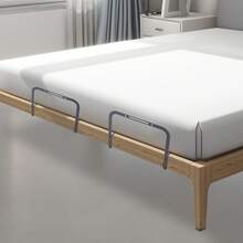 2Pcs Mattress Support Bars, Mattress Slide Stopper, Mattress Retainer Bar - Black - View 3