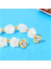 1/2pcs Camellia Flower Magnetic Curtain Tiebacks, No Drill Magnetic Curtain Clips, Creative Curtain Tie Backs Magnetic Hooks, Suitable For Bedroom, Living Room And Study (Approx. 14 Camellia Flowers)