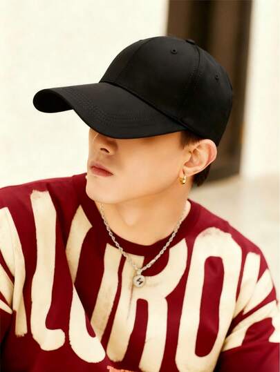 超大黑色棒球帽，适合头围和脸型较大的人士，尺寸为 24.72-26.89 厘米，可调节，360° 宽大贴合，不勒紧脸型，男女通用卡车帽，是户外活动、日常时尚和防晒的理想之选。