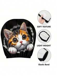 2 piezas Fundas de reposacabezas de coche con diseño de gato manchado, diseño elástico fácil de instalar - Adecuado para todos los modelos de coche, regalo ideal para conducir largos trayectos para aliviar la fatiga del cuello, regalo perfecto de Año Nuevo, fundas de reposacabezas elásticas, decoración con estampado animal, diseño de lunares - Multicolor - Ver 7