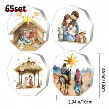 1 Acrylic Nativity Scene Desktop Sign - The Birth Story Of The Angel And The Lamb - Home Chapel Decoration, No Electricity Needed, Suitable For Easter, Birthdays, And Home Use - Ornaments - View 10