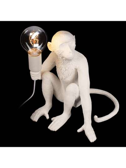 Alpinaluz Retro Edison E27 Resin Hang Lamp 'MAX' Wit Monkey Hemp Rope, Ideal Dining Room, Living Room Bar view 6
