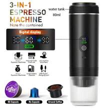 Cafeteira portátil 2026 com tela LED e função de aquecimento automático, 3 em 1 para amantes de café, presente essencial, bateria de 2500mAh*3, ideal para camping e viagens. - Multicolorido - Ver 4