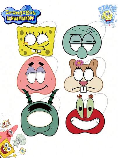 SPONGEBOB 12 قطعة من نظارات بطل الرسوم المتحركة سبونج بوب، لوازم حفلة عيد الميلاد، أقنعة للعب الأدوار، ديكورات الحفلات، بضائع أنمي، شخصيات أنمي، مناسبة لحفلات الأزياء والحفلات المقنعة. يمكن استخدامها لتزيين جو التجمعات وكهدايا فاخرة للأصدقاء، مما يجعلها هدية مثالية للعودة إلى المدرسة. كما أنها هدايا صغيرة مثالية لحفلات الملصقات وعيد الهالوين وعيد الميلاد.