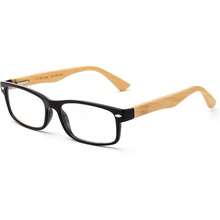 Lens Rectangle Frame Non Prescription Glasses - Fashion - 黑竹 - 查看 1