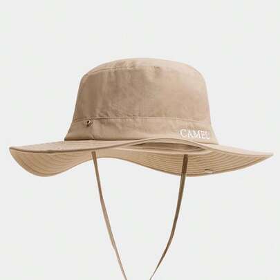 CAMEL CROWN Chapéu de pescador para atividades ao ar livre, chapéu feminino para caminhadas, chapéu de proteção solar para atividades ao ar livre, chapéu de cowboy estilo faroeste