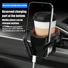 1PC Auto Cup Holder Phone Mount For Car, Car Cup Holder Cellphone Holder For Car, Car Air Vent Mount Drink Bottle Water Bottle Cup Holder - Black - View 5
