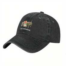 I Eat Cement, Cat, Gag, Sarcastic Cowboy Truck Hat Baseball Cap, All-Season Durable Hat, Unisex - Black - View 4