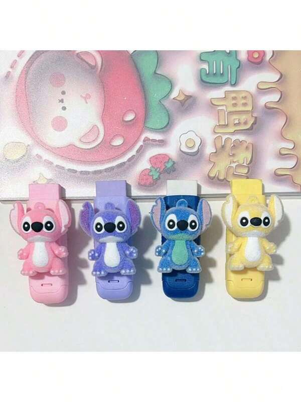 1 Stück, Cartoon Disney Stitch Jungen Schiebe-Zieh Radiergummi, Erwachsene Teenager Jungen und Mädchen mit universell verwendbarem Radiergummi ohne Kratzer oder Spuren, Radiergummi Set für Zuhause, Unterhaltung, Klassenzimmer, Schreiben, Prüfungen, Bleistift, Halloween, Weihnachten, Ferien Schreibwaren Geschenke