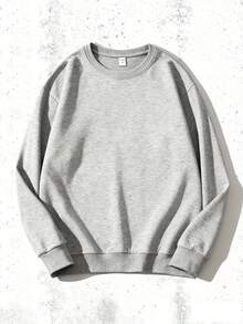 I M Kind Of A Big Dill Pickle Sweatshirt Funny Humor Graphic Crewneck Pullover Casual Streetwear Gift For Men Women Unisex Apparel - 灰色 - 查看 2
