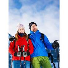 SATINIOR 9 Pares de Guantes de Invierno de Pantalla Tactil de Navidad Mitones de Punto con Estampado de Copos de Nieve - como en la foto - Ver 6