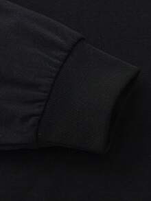 Balabala 女童长袖T恤，飞天小女警印花 - 柔软棉质面料 - 时尚日常穿着 - 黑色 - 查看 8