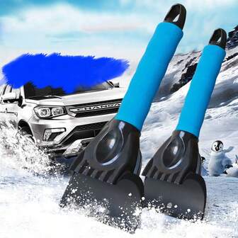 Moderiktiga och varma handskar + snöskyffelanvändare plus sammetshandskar för vinterfordonsavisning, snöskyffelborttagning, isskrapa