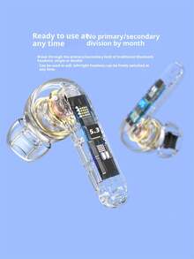 无线耳机 - 兼容苹果和安卓系统，防汗，电池续航时间长达 24 小时 - 白色，耳机 > 无线耳机 - 均碼 - 查看 7