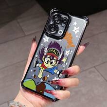 Funda de Teléfono de Moda Robot Chica Morada con Grandes Gafas Redondas, Adecuada para OPPO Reno 14, 14F, 13F, 12F, 11F, 13, 12, 11, F Pro 4G/5G. Funda trasera transparente con marco electrochapado anti-caída - Diseño único de alta moda, actualización de accesorios móviles, funda de teléfono transparente, carcasa con marco electrochapado, carcasa con patrón único, entusiasta del anime - Mezcla de colores - Ver 7