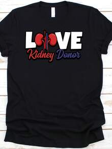 Love Kidney Donor Shirt, Organ Donation, Organ Transplant, Organ Donor Shirt, Organ Donor Gift, Transplant Survivor - 款式10 - 查看 1