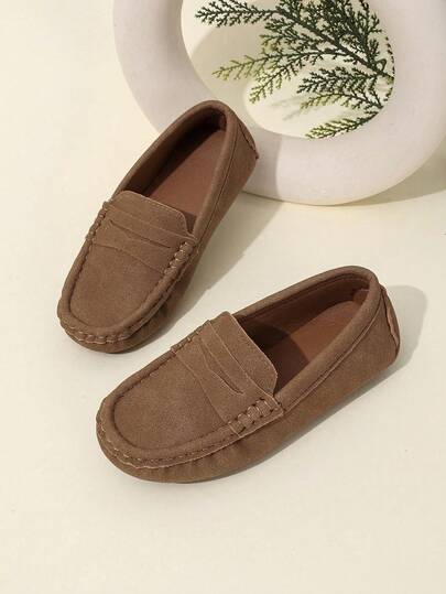 1 Pair Kids Flat Shoes, Soft & Comfortable Loafers Suitable For Boys & Girls, Wear For School, Outdoor, Casual Activities In Spring & Autumn