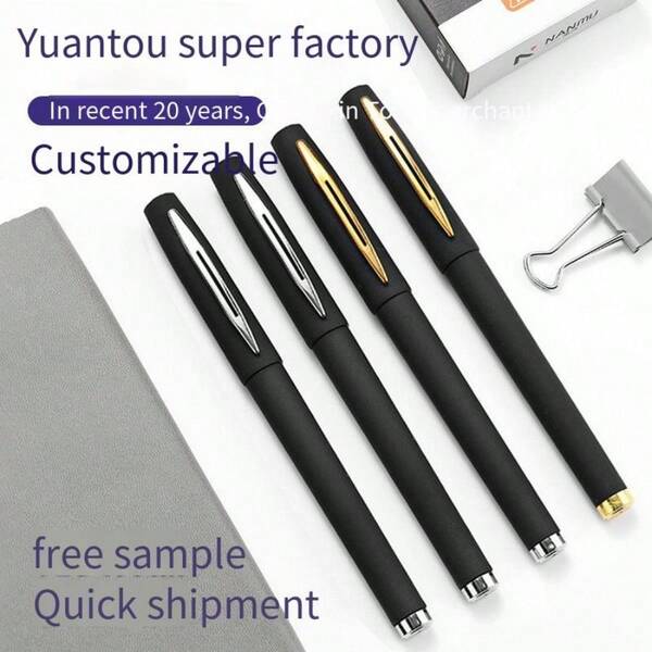 Individualisierter matter neutraler Kugelschreiber mit bedrucktem Logo, kreative Büroartikel Geschenkschreibwaren