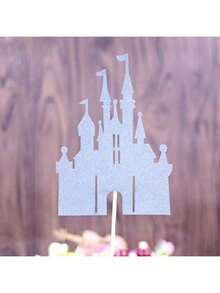 Decoración de cumpleaños feliz del castillo de la princesa princesa, decoración para el hogar, para hornear, cupcakes, toppers, banderines para pasteles, suministros de fiesta, regalo de amor - Multicolor - Ver 9