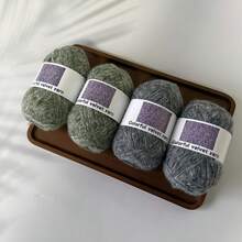 4 Balls 40g Snowflake Color Knitting Yarn [3114], New Autumn/Winter Handmade Knitting Material For Hats, Scarves, Etc., Soft Texture, Non-Shedding, Approx. 40g/Ball, 360m/Ball