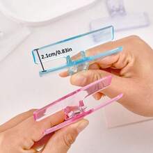 1/3/6/12/24pcs Large Transparent Bull Clip, 75mm Multicolor Plastic File Folder Clips, Multipurpose Chip Clips, Transparent Bull Dog Paper Clips, Suitable For Posters, Photos, Letters, Food Bags, Pictures, Home Office Use, Back To School Gift - Multicolor - View 6