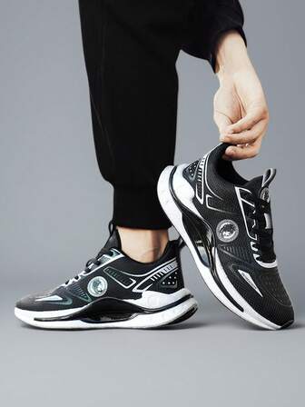 男士圆头系带运动鞋，户外低帮鞋，轻便软底跑步鞋，舒适透气旅行鞋，四季皆宜