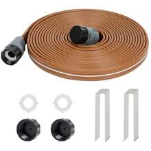 Sprinkler Soaker Hose 30 Ft For Garden, Watering Hose With Holes, High-Efficiency Sprinklers System For Lawn And Garden With Staples{Inchsize_nameinch:Inch30ftinch} - 30英尺 - 查看 1