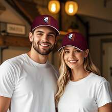 "Chicago Bear" Baseball Cap, Suitable For Sports Fans And City Style Admirers, Thematic & Durable. - đỏ thẫm - Xem 7