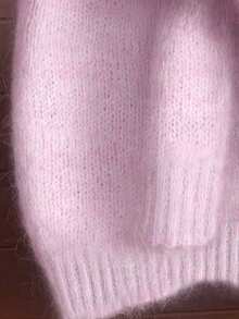 Maglione in mohair da donna - Manica raglan francese, design manica raglan, morbido e confortevole, adatto per autunno/inverno, ottimo regalo per Natale/compleanno