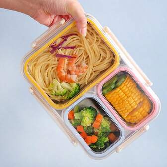 New High Appearance Stainless Steel Divided Bento Box For Students To Bring Rice To Work, Microwave Oven Special Insulated Box For Preservation, Suitable For Office, School, Travel, Picnicking, Camping - Heavy Duty Multi Functional Meal Preparation Container, Dishwasher And Food